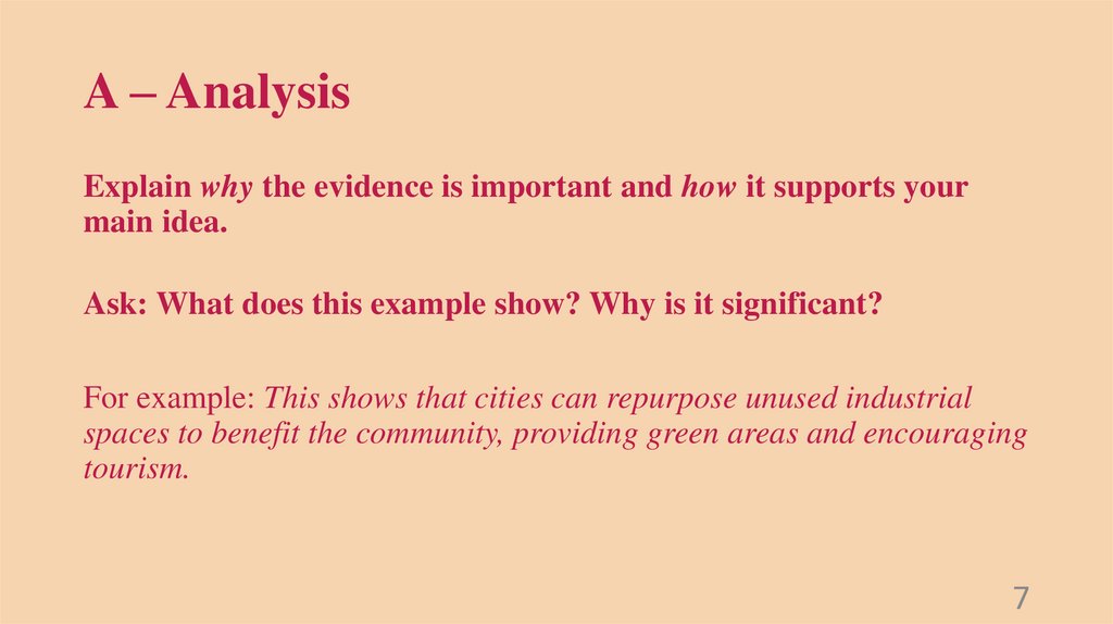 A – Analysis