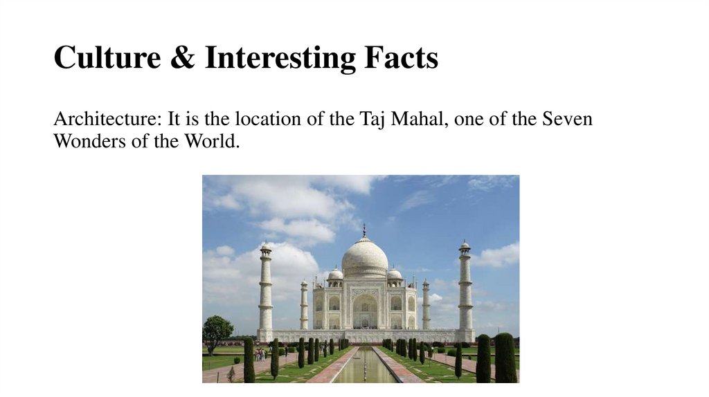 Culture & Interesting Facts
