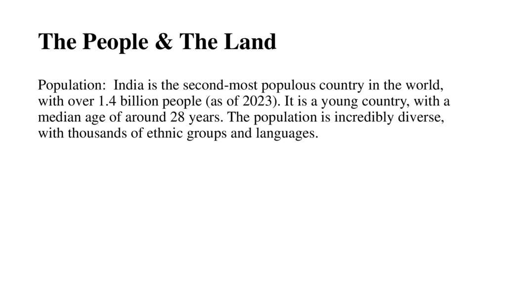 The People & The Land