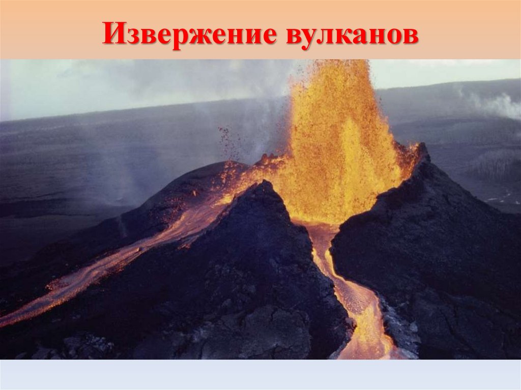 Извержение вулканов выход магмы на поверхность земли