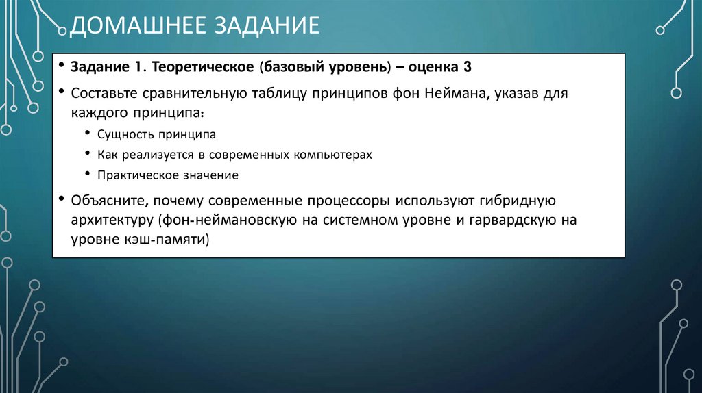 Домашнее задание