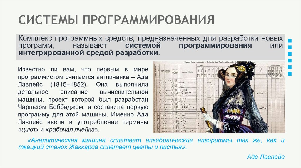 СИСТЕМЫ ПРОГРАММИРОВАНИЯ