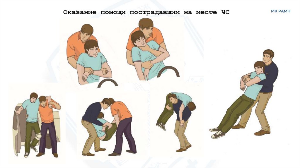 Оказание помощи пострадавшим на месте ЧС