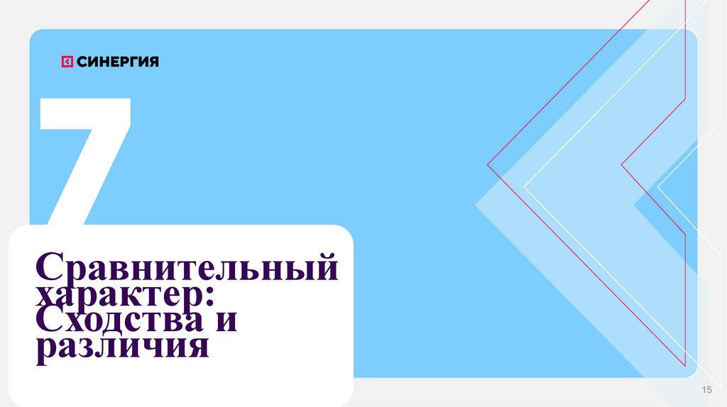 Сравнительный характер: Сходства и различия