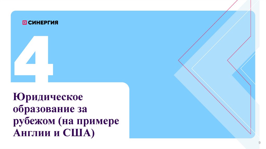 Юридическое образование за рубежом (на примере Англии и США)