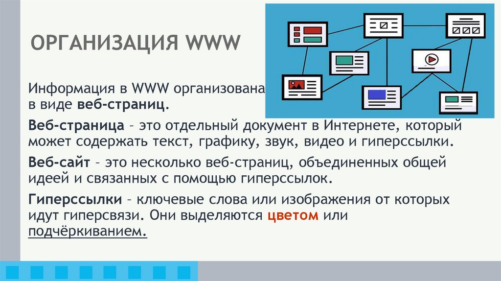 ОРГАНИЗАЦИЯ WWW