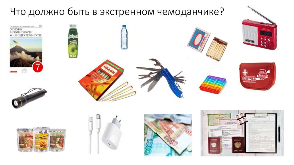 Что должно быть в экстренном чемоданчике?