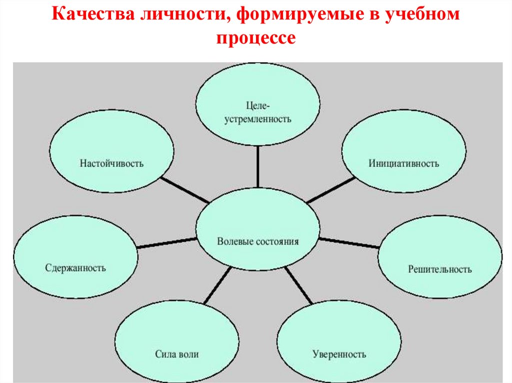 Качества личности, формируемые в учебном процессе