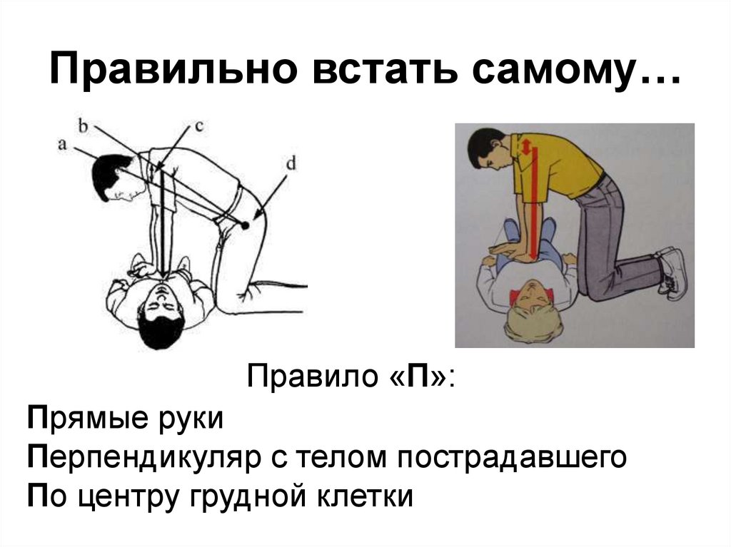 Правильно встать самому…