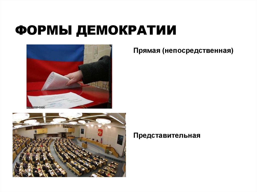 Формы демократии