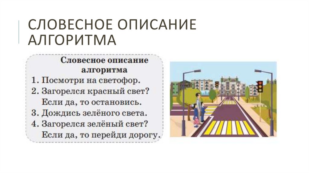 Словесное описание алгоритма