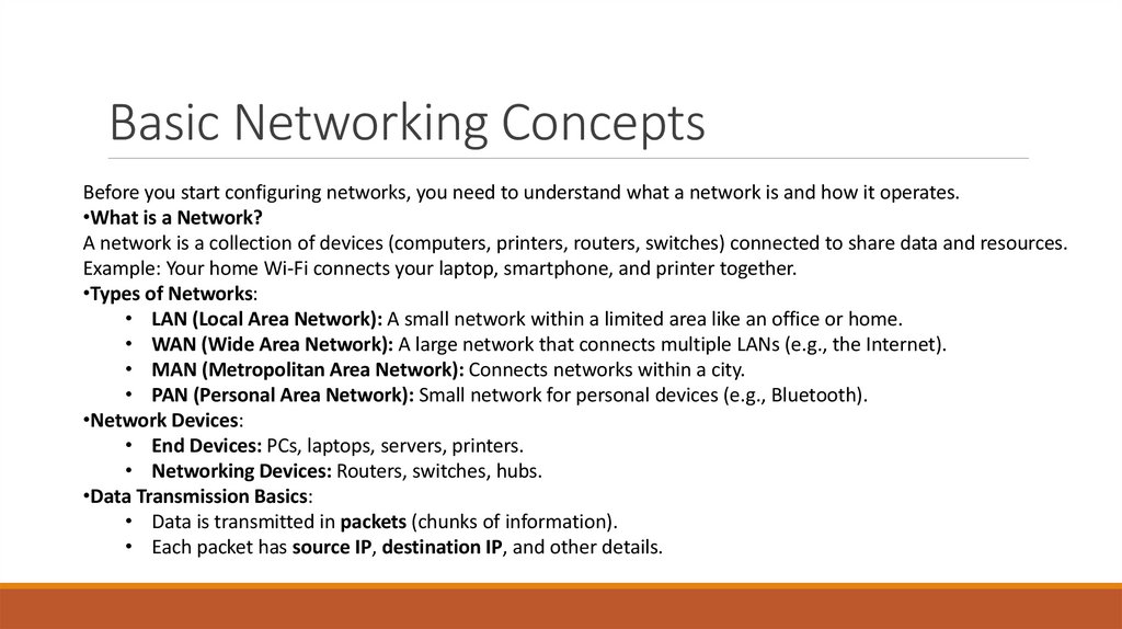 Basic Networking Concepts