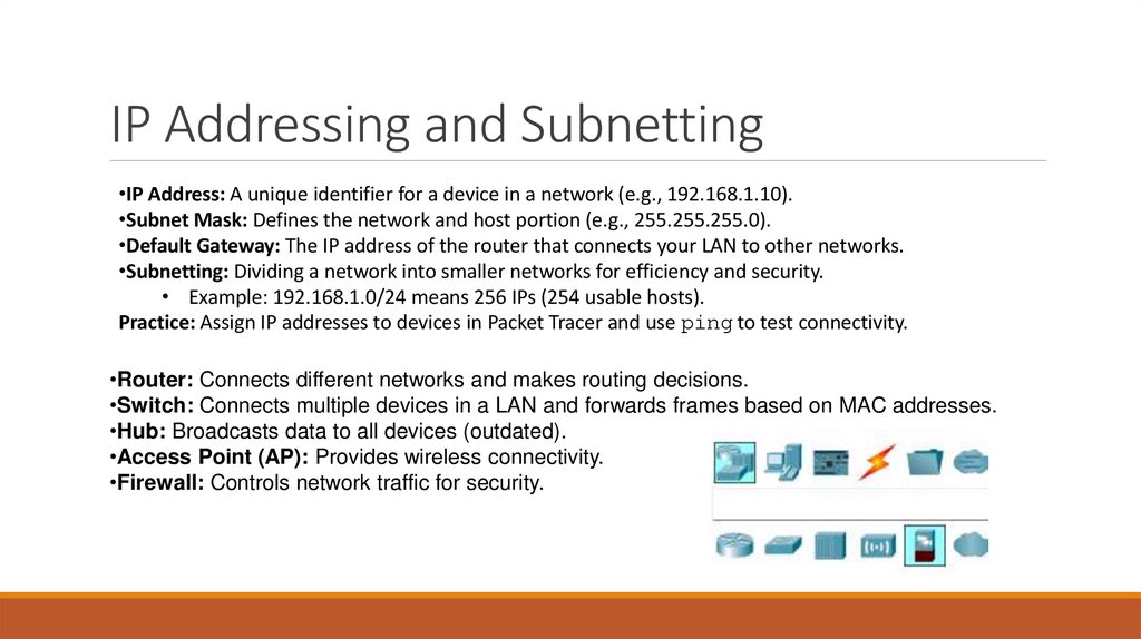 IP Addressing and Subnetting