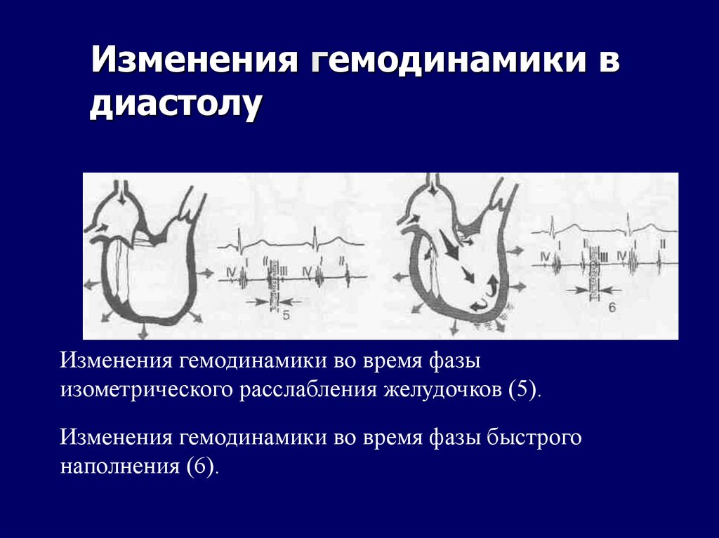 Изменения гемодинамики в диастолу
