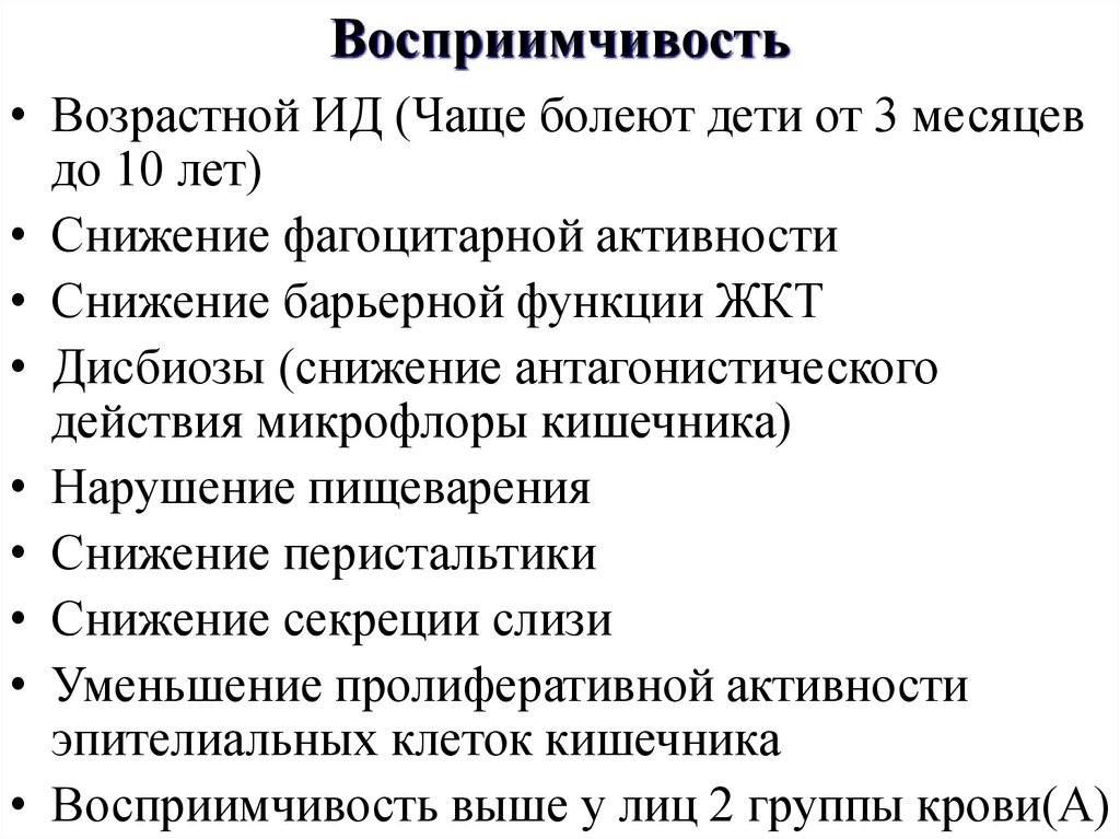 Восприимчивость