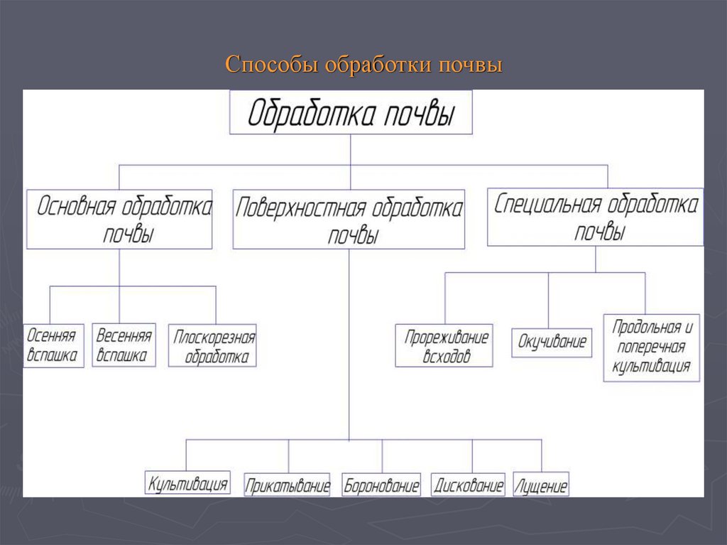 Способы обработки почвы