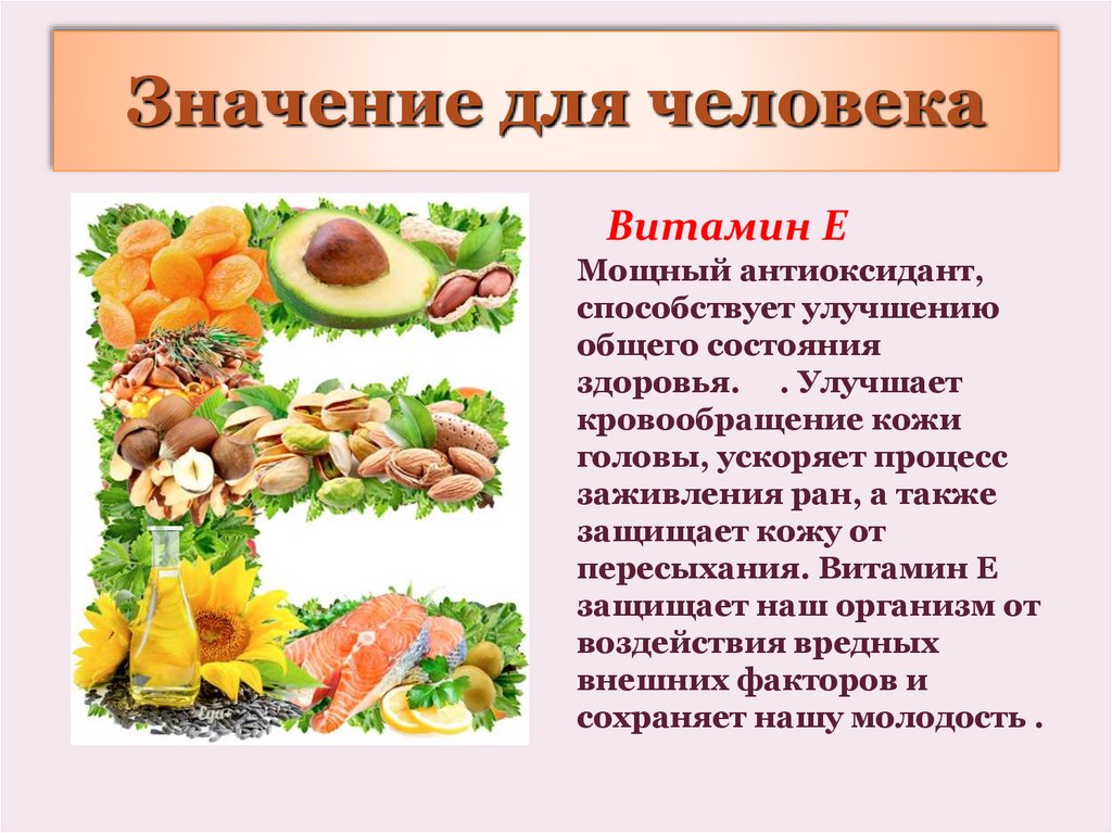 Значение для человека