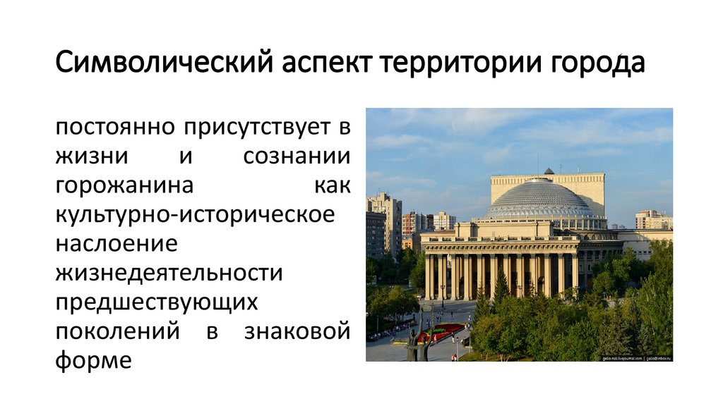 Символический аспект территории города