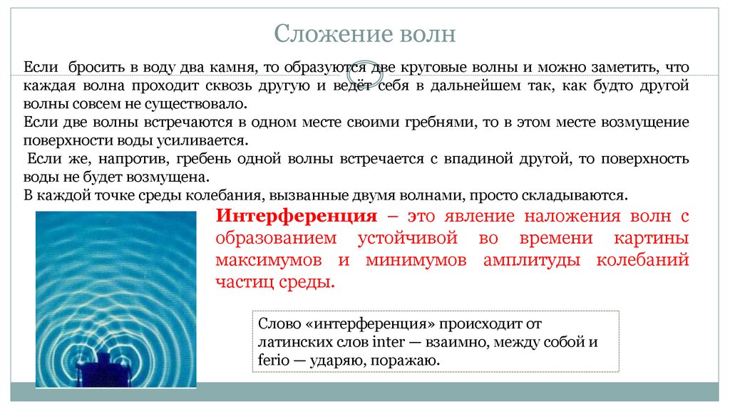 Сложение волн