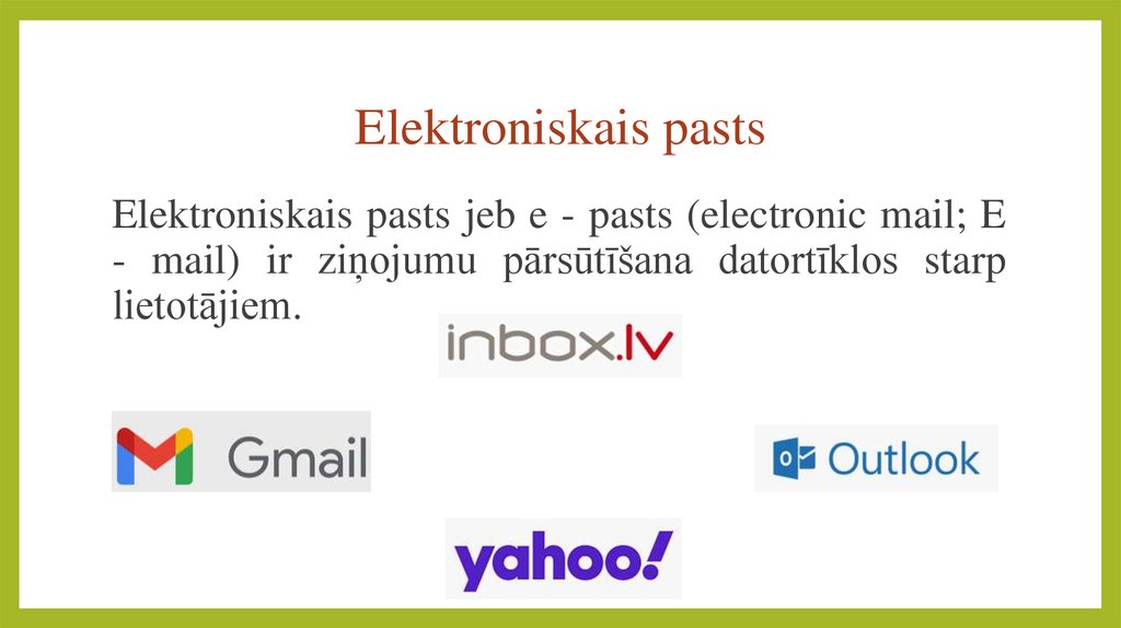 Elektroniskais pasts