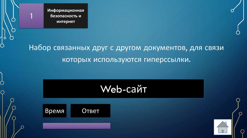 Набор связанных друг с другом документов, для связи которых используются гиперссылки.