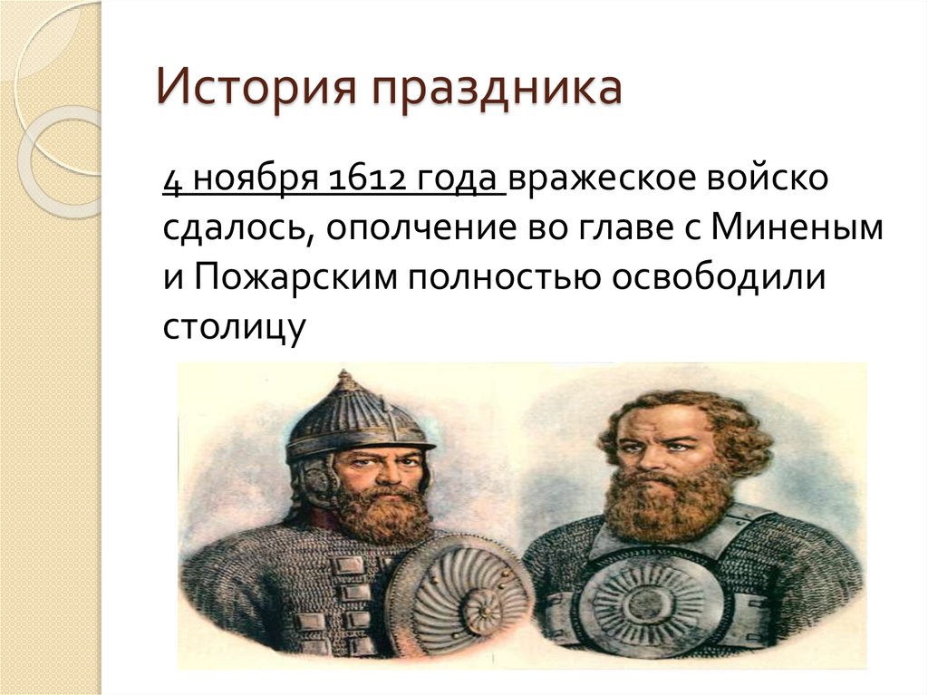История праздника