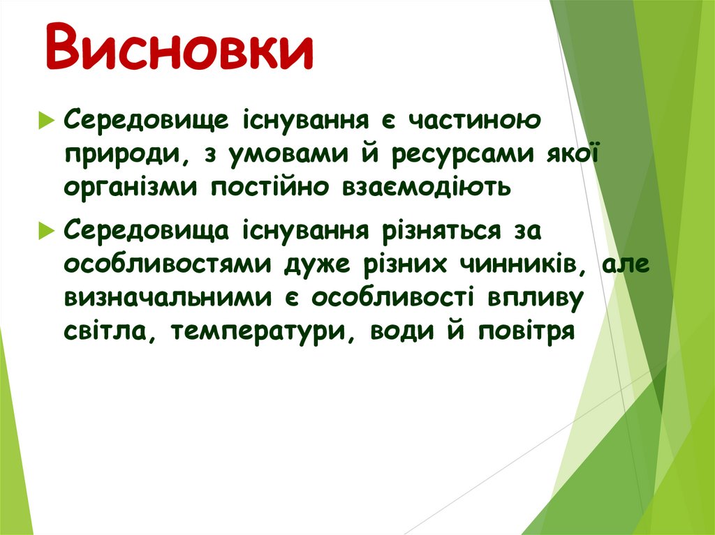 Висновки