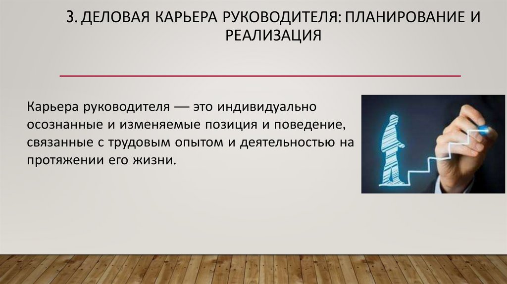 3. Деловая карьера руководителя: планирование и реализация
