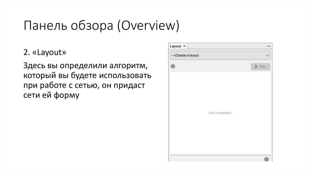 Панель обзора (Overview)