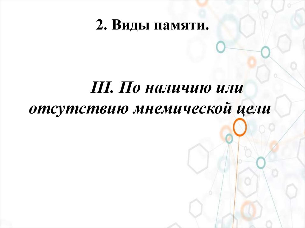 2. Виды памяти.