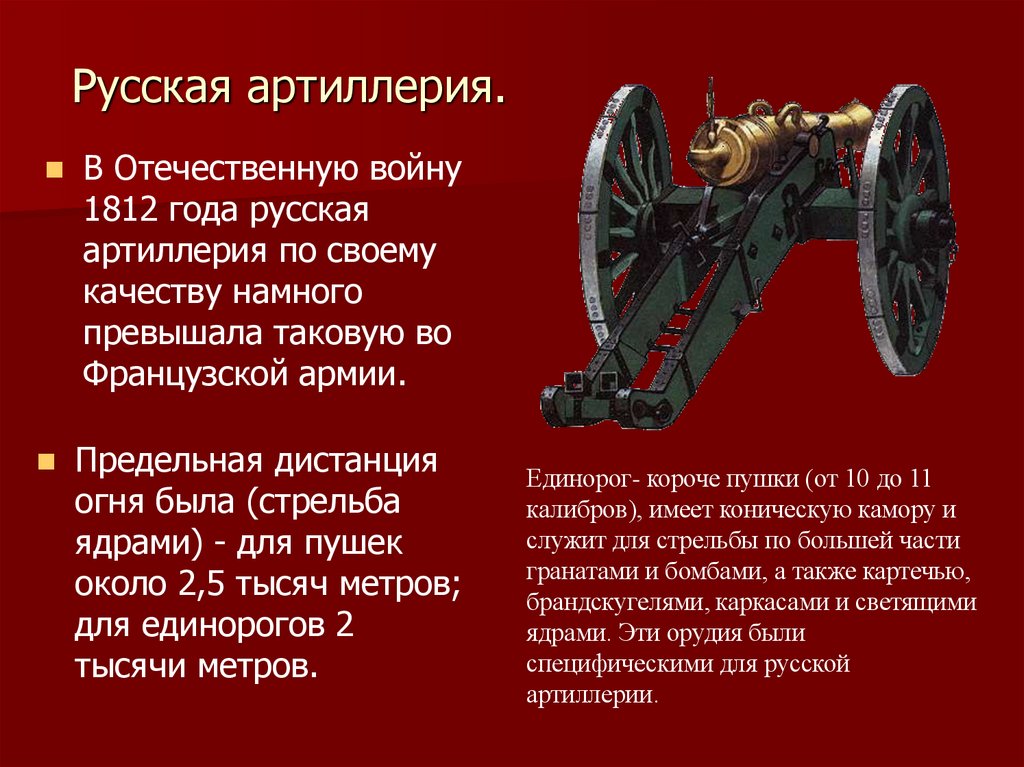 Русская артиллерия.