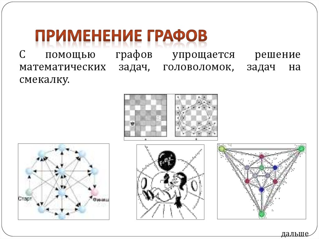 Применение графов