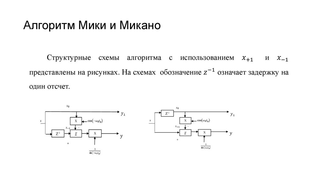 Алгоритм Мики и Микано