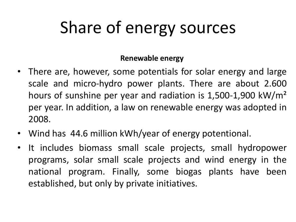 Share of energy sources