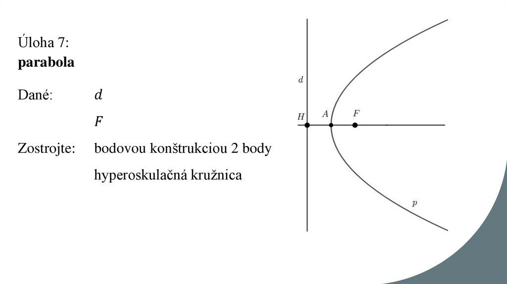 Úloha 7: parabola