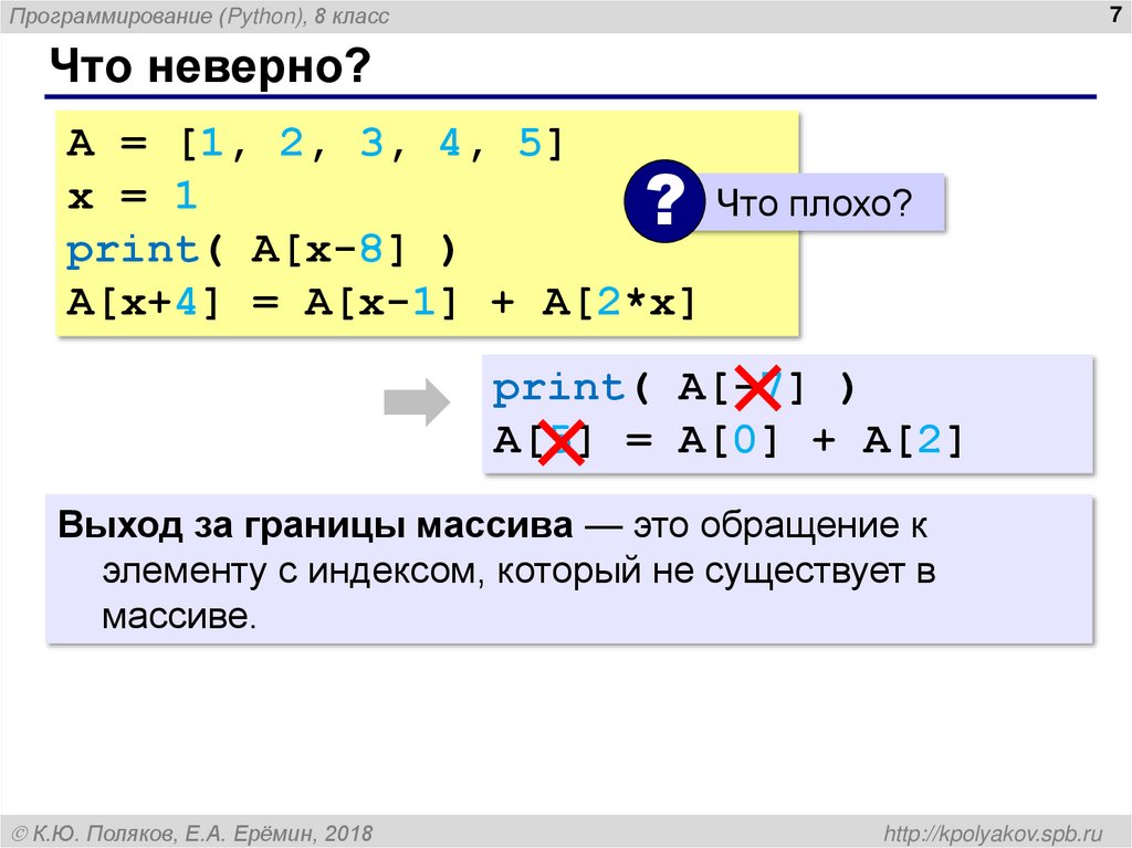 Что неверно?