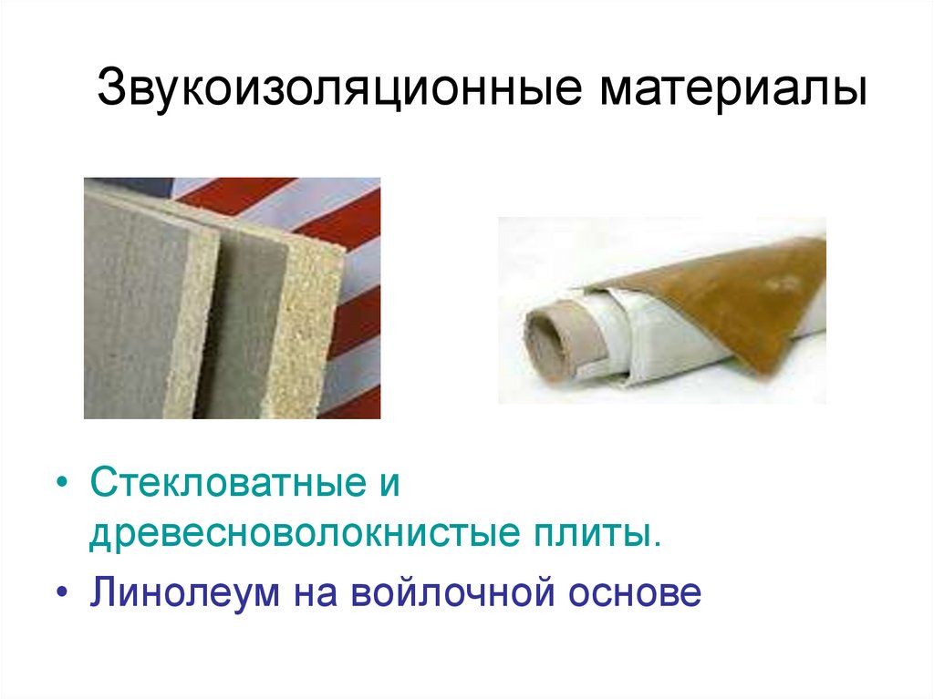 Звукоизоляционные материалы