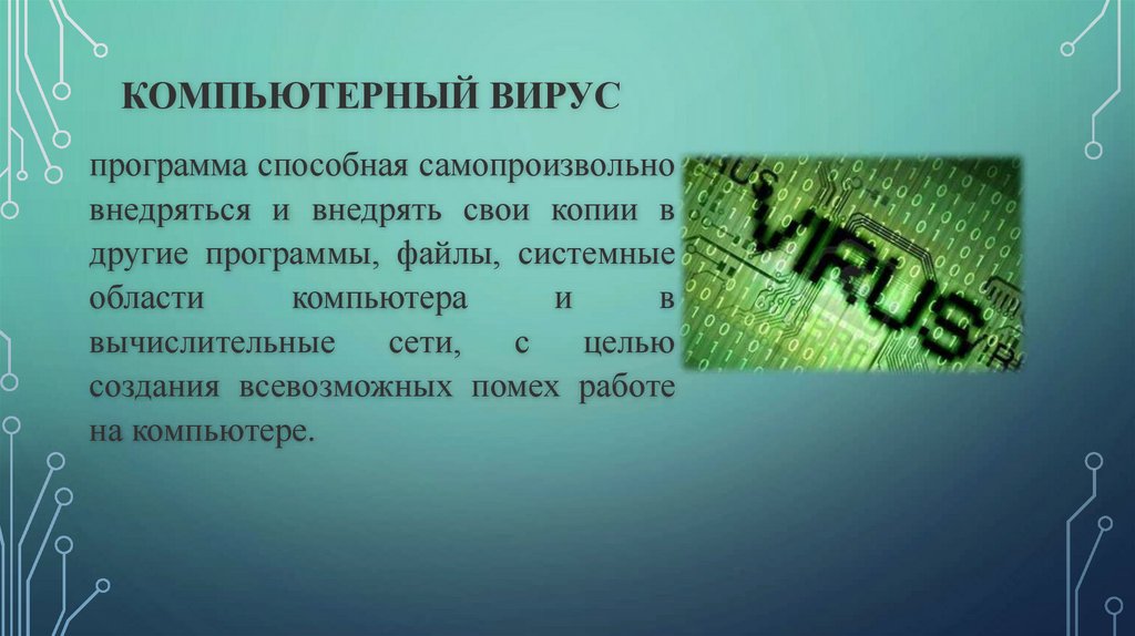 Компьютерный вирус