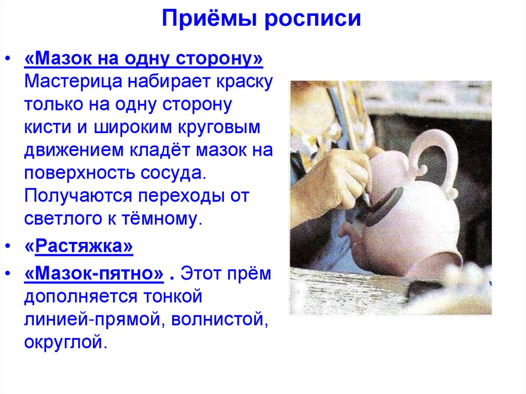 Приёмы росписи
