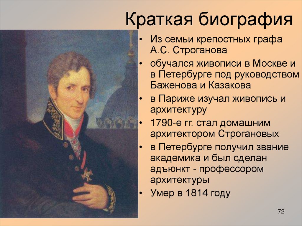 Краткая биография
