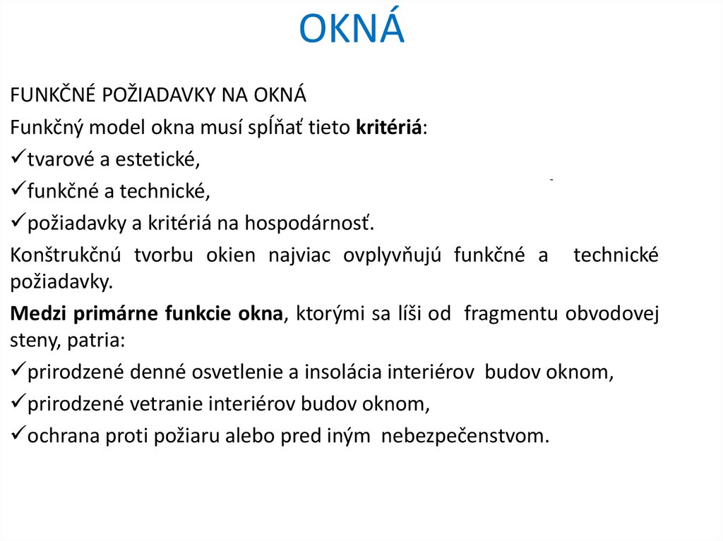 OKNÁ