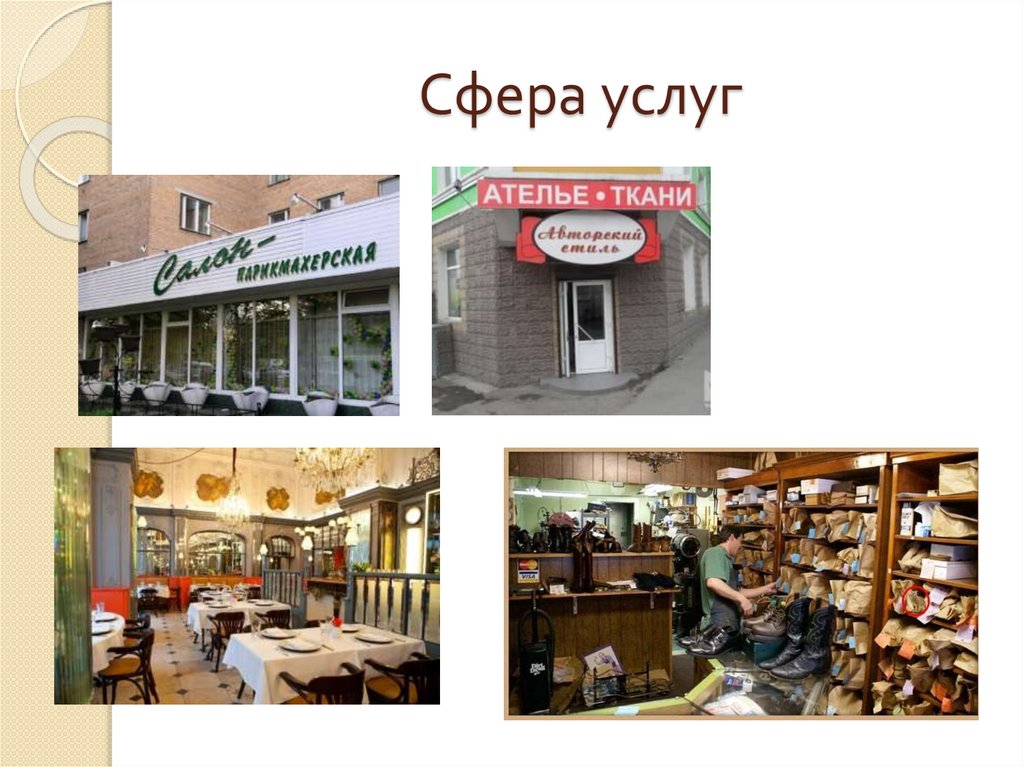 Сфера услуг