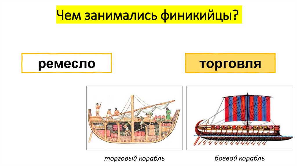 Чем занимались финикийцы?