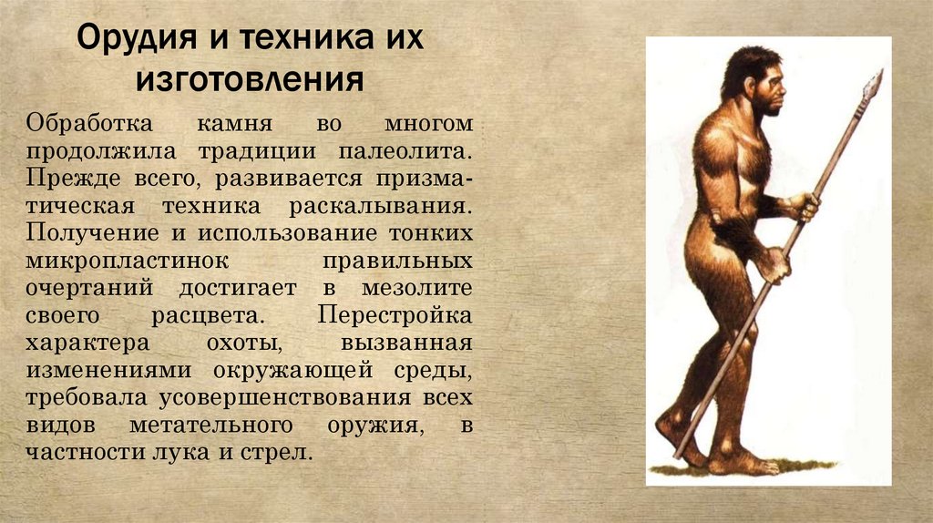 Орудия и техника их изготовления