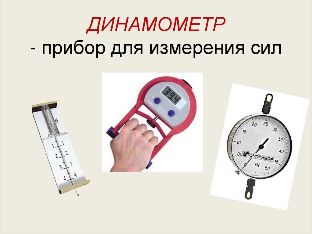 ДИНАМОМЕТР - прибор для измерения сил