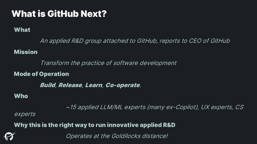 What is GitHub Next?