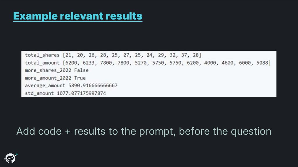 Example relevant results