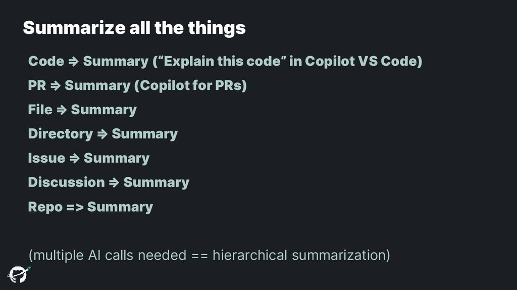 Summarize all the things