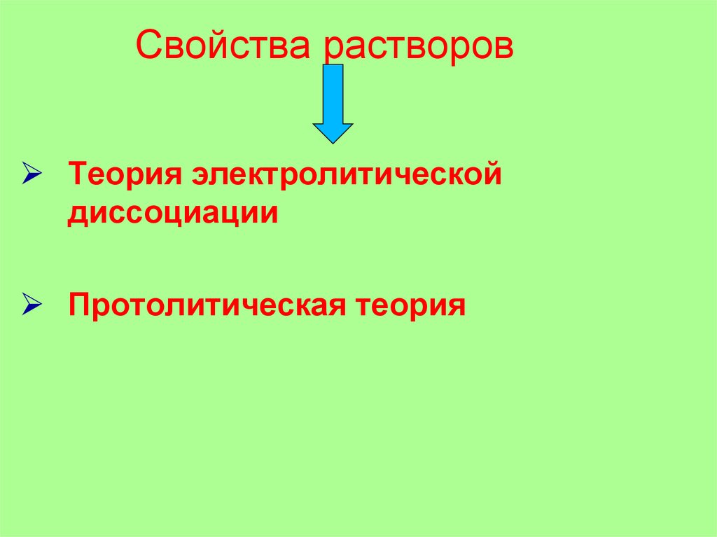 Свойства растворов