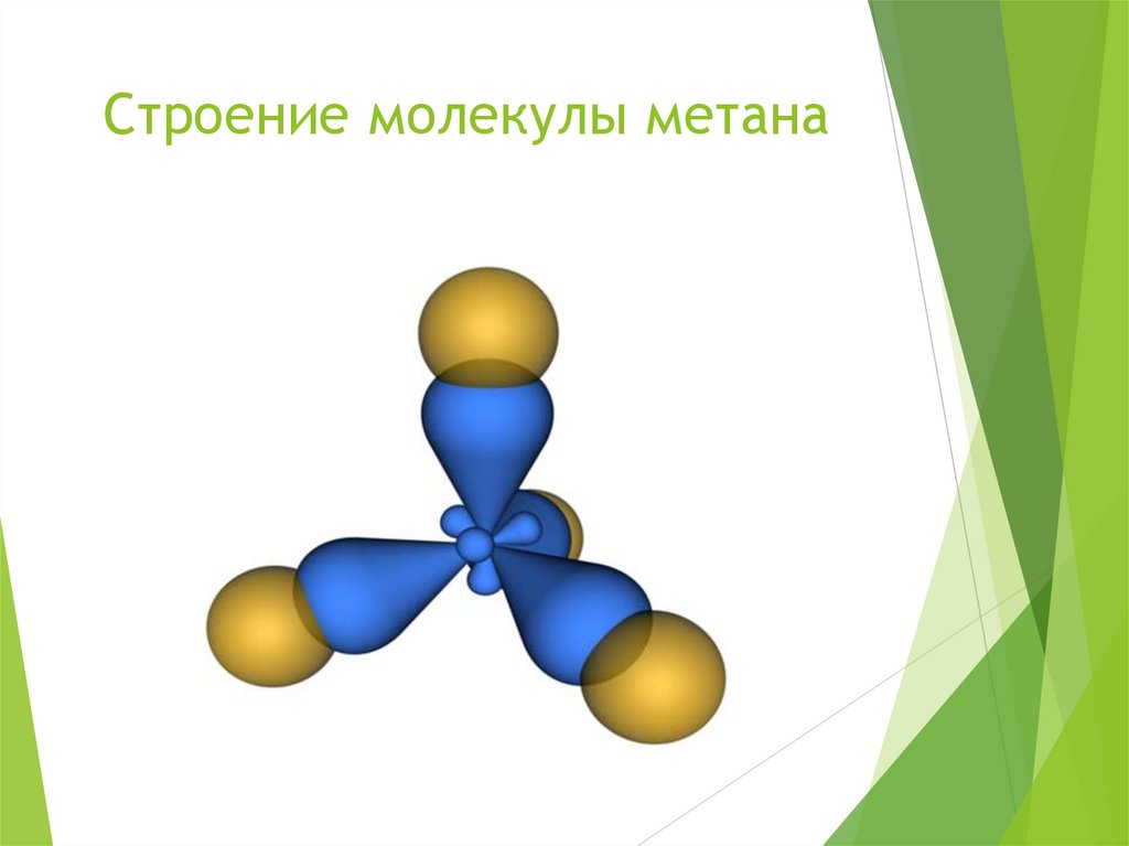 Строение молекулы метана